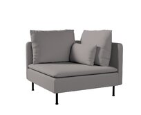 Dekoria Potah na rohový díl Söderhamn, tmavě bežová, rohový díl Söderhamn, Boucle Teddy, 702-82