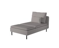 Dekoria Potah na lenošku Söderhamn, tmavě bežová, šezlong Söderhamn, Boucle Teddy, 702-82