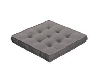 Dekoria Sedák Kuba s úchytem 40x40x6cm nebo 50x50x10cm, tmavě bežová, 40 x 40 x 6 cm, Boucle Teddy, 702-82