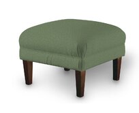 Dekoria Podnožka 56x56cm, zelený melanž, 56 x 56 x 40 cm, Amsterdam, 704-44