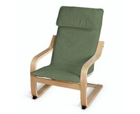 Dekoria Sedák na dětské křeslo IKEA Poäng, zelený melanž, Poäng - dětské křeslo, Amsterdam, 704-44