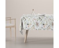 Dekoria Ubrus obdélníkový, bílá, růžová, zelená, Gardenia, 143-96