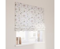 Dekoria Římská roleta Capri, bílá, růžová, zelená, Gardenia, 143-96