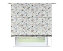 Dekoria Římská roleta Torino, bílá, růžová, zelená, Gardenia, 143-96