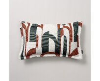 Dekoria Mona - potah na polštář, zeleno-červená, 47 X 28 CM, Cosy Home, 145-11