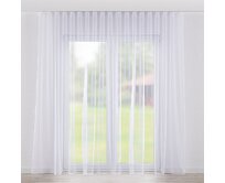 Dekoria Záclona na řasící pásce Wave, bílá, Voile - Voál, 179-26