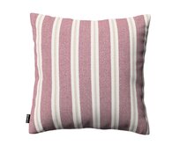 Dekoria Kinga - potah na polštář jednoduchý, červeno-béžové pruhy, 60 x 60 cm, Scotti, 145-29