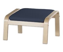 Dekoria Sedák na podnožku Poäng, tmavě modrá, Podnóżek Poäng, Ingrid, 705-39