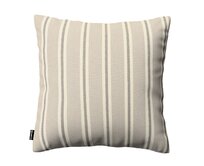 Dekoria Kinga - potah na polštář jednoduchý, béžovo-hnědé pruhy, 43 x 43 cm, Scotti, 145-27