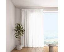 Dekoria Závěs s řasící páskou, průsvitná ecru, Romantica, 174-93