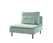 Dekoria Potah na modul Söderhamn 1-místný, máta a ecru, moduł Söderhamn 1-místný, Cosy Home, 144-81