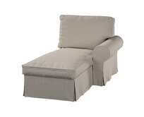 Dekoria Potah na lenošku Ektorp pravý, šedá, lenoška Ektorp pravá, Living, 162-42