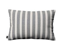 Dekoria Kinga - potah na polštář jednoduchý obdélníkový, černo-béžové pruhy, 47 x 28 cm, Scotti, 145-31