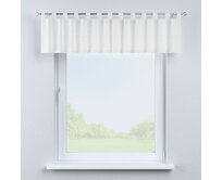 Dekoria Krátký závěs na poutkách, bílá, 130 x 40 cm, Botanic Viscose, 145-23