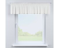 Dekoria Krátký závěs na řasící pásce, bílá, 130 x 40 cm, Botanic Viscose, 145-23