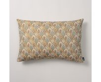 Dekoria Kinga - potah na polštář jednoduchý obdélníkový, béžovo-zelená, 60 x 40 cm, Intenso Premium, 144-28