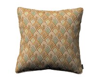 Dekoria Gabi - potah na polštář šňůrka po obvodu, béžovo-zelená, 60 x 60 cm, Intenso Premium, 144-28