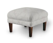 Dekoria Podnožka 56x56cm, světle šedá, 56 x 56 x 40 cm, Damasco, 613-81