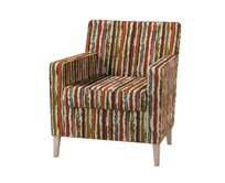 Dekoria Potah na křeslo IKEA Karlstad, červeno-zelená, Potah na křeslo Karlstad, Cosy Home, 145-40