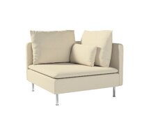 Dekoria Potah na rohový díl Söderhamn, ecru, rohový díl Söderhamn, Chenille, 162-06