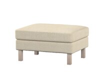 Dekoria Potah na podnožku IKEA Karlstad, šedobéžová, potah na podnožku Karlstad, Chenille, 162-26