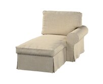 Dekoria Potah na lenošku Ektorp pravý, šedobéžová, lenoška Ektorp pravá, Chenille, 162-26