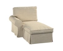 Dekoria Potah na lenošku Ektorp levý, šedobéžová, lenoška Ektorp levá, Chenille, 162-26