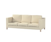 Dekoria Potah na pohovku IKEA  Karlanda 3-místná nerozkládací, krátký, ecru, pohovka Karlanda 3-místná, Chenille, 162-06