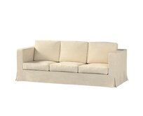 Dekoria Potah na pohovku IKEA  Karlanda 3-místná nerozkládací, dlouhý, šedobéžová, pohovka Karlanda 3-místná, Chenille, 162-26