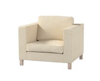 Dekoria Potah na křesko IKEA Karlanda, krátký, šedobéžová, Potah na křeslo Karlanda, Chenille, 162-26