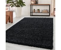 Ayyildiz koberce Kusový koberec Dream Shaggy 4000 antrazit - 160x230 cm Černá, Velké (190x270 cm a větší), Syntetický (umělý)