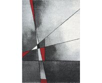 Medipa (Merinos) koberce Kusový koberec Brilliance 21807 grey-red - 80x150 cm Šedá, Velké (190x270 cm a větší), Syntetický (umělý)
