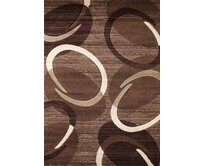 Spoltex koberce Liberec Kusový koberec Florida brown 9828 - 160x230 cm Hnědá, Velké (190x270 cm a větší), Syntetický (umělý)