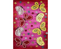 Spoltex koberce Liberec Dětský kusový koberec Toys Lilla C259 - 133x195 cm Růžová, Střední (80x160 - 164x240), Syntetický (umělý)