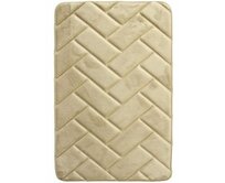 BO-MA koberce Protiskluzová koupelnová předložka 3D 7288 beige - 50x80 cm Béžová, Malé (80x150 cm a menší), Syntetický (umělý)