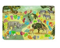 Protiskluzový kusový koberec Safari - 76,5x117 cm Vícebarevná, Střední (80x160 - 164x240), Syntetický (umělý)