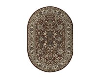 Sintelon koberce Kusový koberec Teheran Practica 59/DMD ovál - 160x230 cm Hnědá, Velké (190x270 cm a větší), Syntetický (umělý)