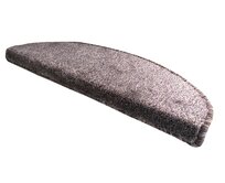 Vopi koberce Nášlapy na schody Apollo Soft béžový půlkruh - 28x65 půlkruh (rozměr včetně ohybu) Béžová, Syntetický (umělý)