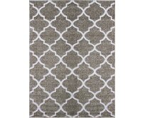 Berfin Dywany Kusový koberec Lagos 1052 Beige (Brown, Bronz) - 80x150 cm Hnědá, Velké (190x270 cm a větší), Syntetický (umělý)