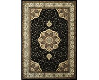 Berfin Dywany Kusový koberec Anatolia 5328 S (Black) - 200x300 cm Černá, Velké (190x270 cm a větší), Syntetický (umělý)