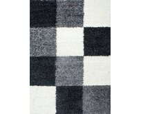 Ayyildiz koberce Kusový koberec Life Shaggy 1501 black - 120x170 cm Černobílá, Velké (190x270 cm a větší), Syntetický (umělý)