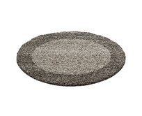 Ayyildiz koberce Kusový koberec Life Shaggy 1503 taupe kruh - 120x120 (průměr) kruh cm Hnědá, Malé (80x150 cm a menší), Syntetický (umělý)