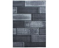 Ayyildiz koberce Kusový koberec Plus 8007 black - 80x150 cm Šedá, Velké (190x270 cm a větší), Syntetický (umělý)