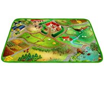 Vopi koberce Protiskluzový kusový koberec Ultra Soft Farma - 130x180 cm Vícebarevná, Střední (80x160 - 164x240), Syntetický (umělý)