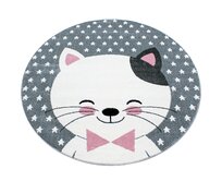Ayyildiz koberce Dětský kusový koberec Kids 550 pink kruh - 120x120 (průměr) kruh cm Růžová, Střední (80x160 - 164x240), Syntetický (umělý)