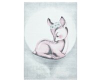 Ayyildiz koberce Dětský kusový koberec Bambi 850 pink - 80x150 cm Růžová, Střední (80x160 - 164x240), Syntetický (umělý)