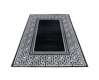 Ayyildiz koberce Kusový koberec Parma 9340 black - 160x230 cm Černobílá, Velké (190x270 cm a větší), Syntetický (umělý)
