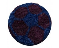 Ayyildiz koberce Dětský kusový koberec Fun 6001 navy - 100x100 (průměr) kruh cm Modrá, Malé (80x150 cm a menší), Syntetický (umělý)