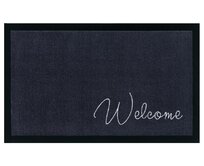 Mujkoberec Original Protiskluzová rohožka Welcome Anthracite - na ven i na doma - 45x75 cm Šedá, Malé (80x150 cm a menší), Syntetický (umělý)