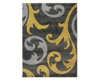 Flair Rugs koberce Kusový koberec Hand Carved Elude Ochre - 200x290 cm Žlutá, Velké (190x270 cm a větší), Syntetický (umělý)